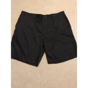 PGA Tour Black Plaid Golf Shorts Size 40 9" Inseam Moisture Wicking Adult